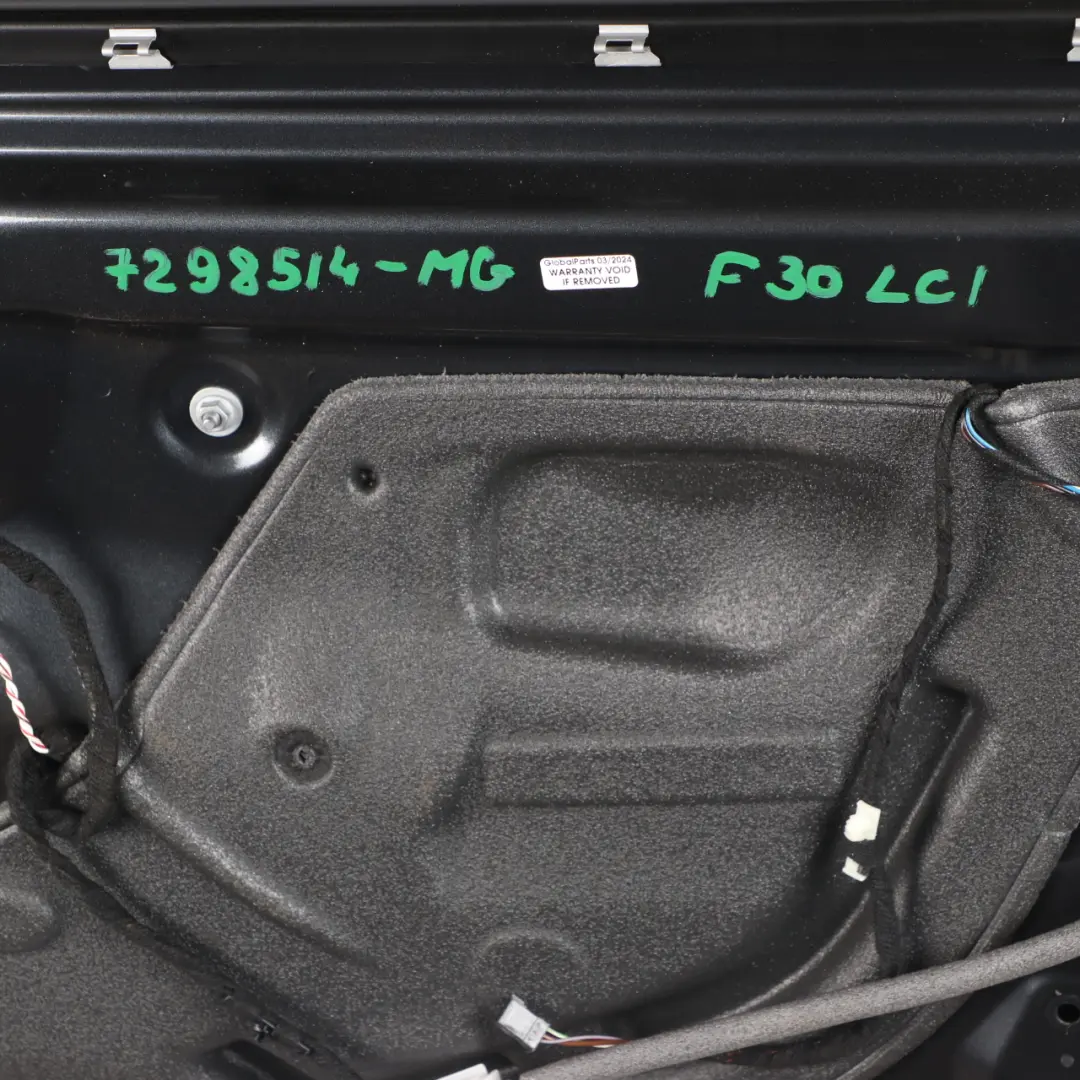 Right Door O/S Mineralgrau Mineral Grey Metallic - B39 to BMW F30 Rear with Part number 7298514 BMW F30 Rear Right Door O/S Mineralgrau Mineral Grey Metallic - B39 - SKU 7298514-MG - Part number 7298514