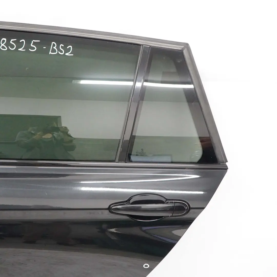 BMW F31 Door Rear Left N/S Touring Black Sapphire Metallic - 475 - SKU 7298525-BS2 - Part number 7298525