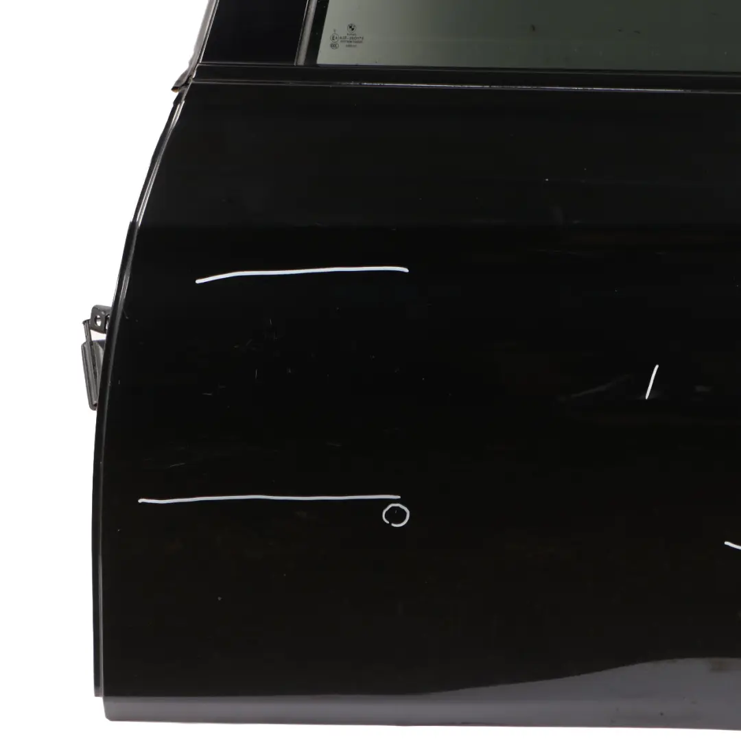 Left Door N/S Black Sapphire Metallic - 475 to BMW F31 Touring Rear with Part number 7298525 BMW F31 Touring Rear Left Door N/S Black Sapphire Metallic - 475 - SKU 7298525-BS - Part number 7298525