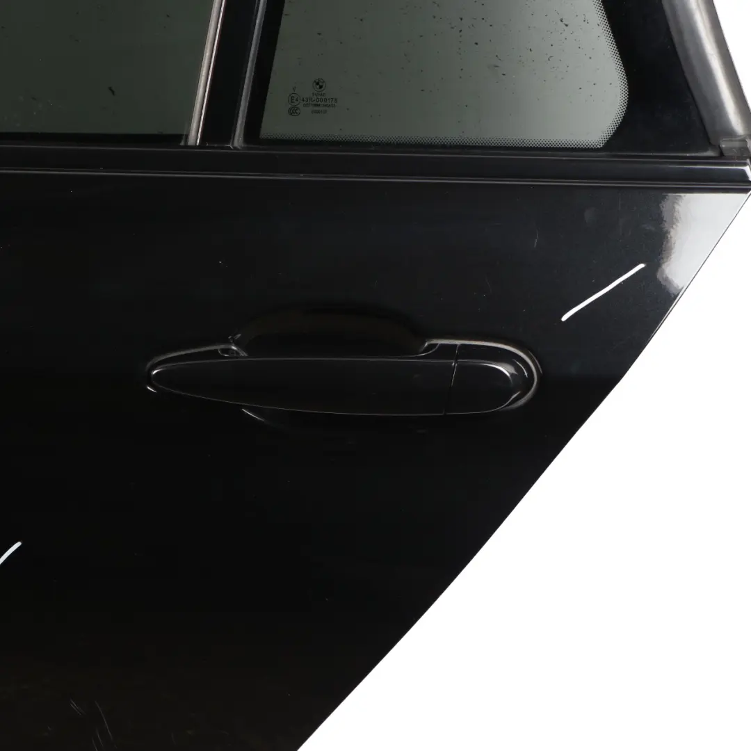 Left Door N/S Black Sapphire Metallic - 475 to BMW F31 Touring Rear with Part number 7298525 BMW F31 Touring Rear Left Door N/S Black Sapphire Metallic - 475 - SKU 7298525-BS - Part number 7298525