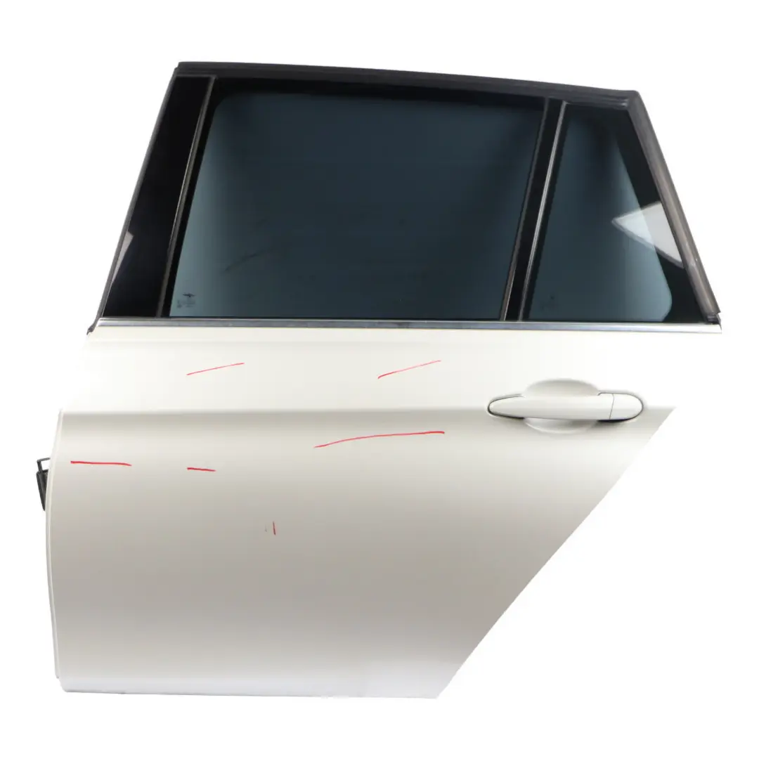 BMW F31 Door Rear Left N/S Touring Mineralweiss Mineral White - A96 - SKU 7298525-MW - Part number 7298525