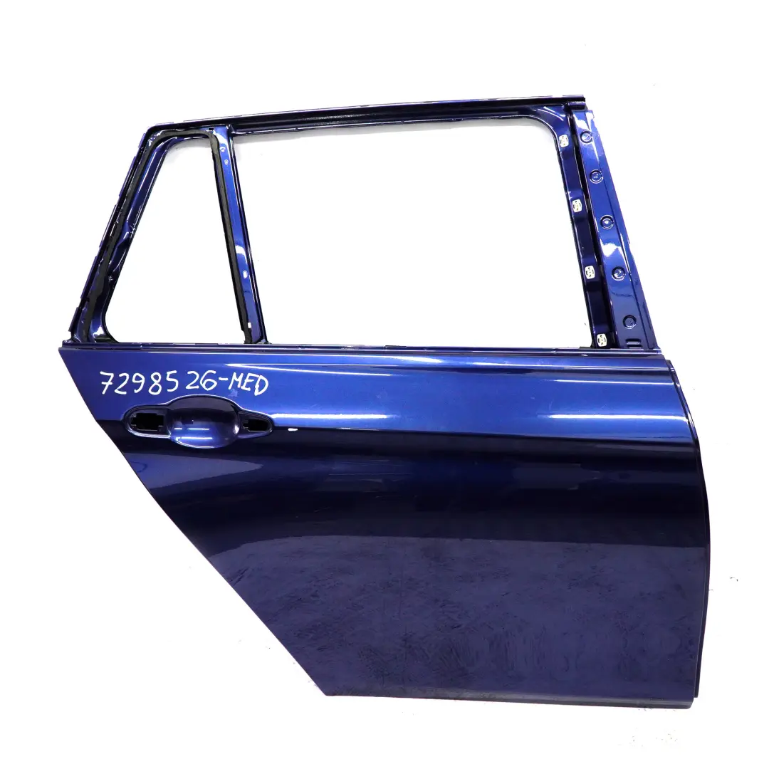 Door Rear Right O/S Touring Mediterranean Blue Metallic - C10 to BMW F31 with Part number 7298526 BMW F31 Door Rear Right O/S Touring Mediterranean Blue Metallic - C10 - SKU 7298526-MED - Part number 7298526