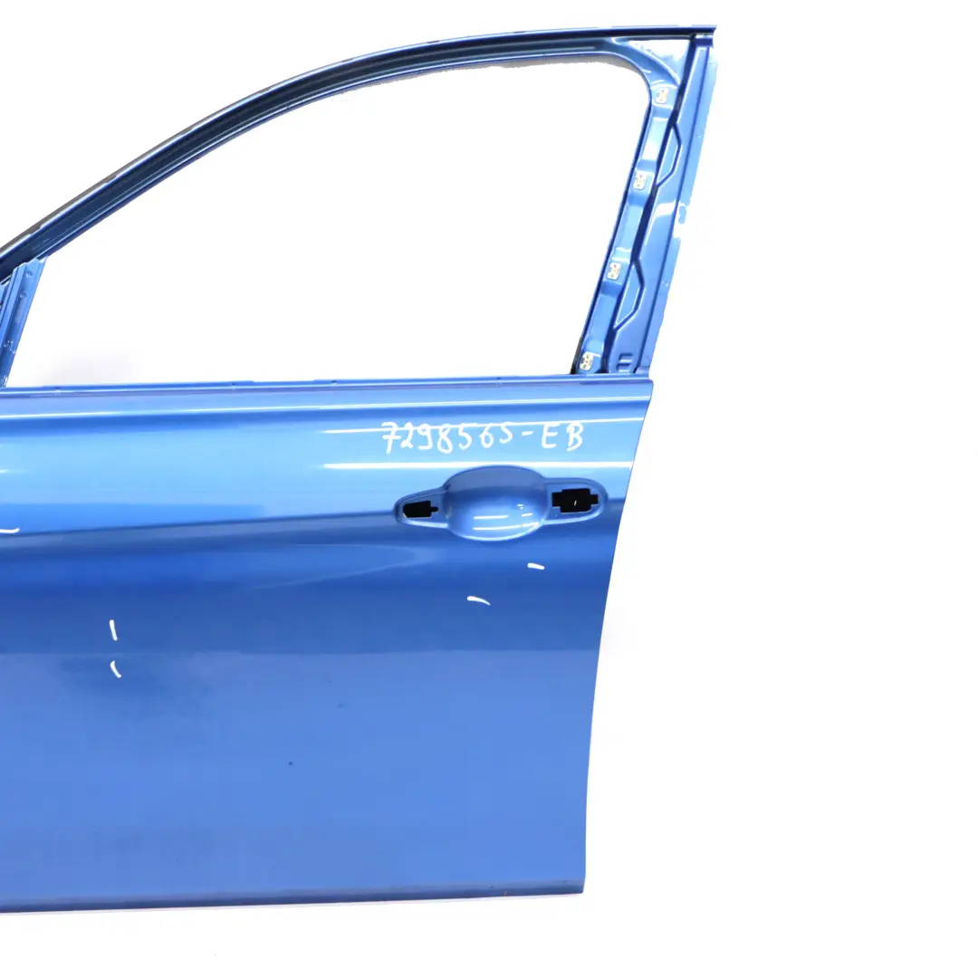 Drzwi Lewe Przednie Estorilblau Niebieski Metalik - B45 do BMW F30 F31 o numerze 7298565 BMW F30 F31 Drzwi Lewe Przednie Estorilblau Niebieski Metalik - B45 - SKU 7298565-EB - Numer Części 7298565