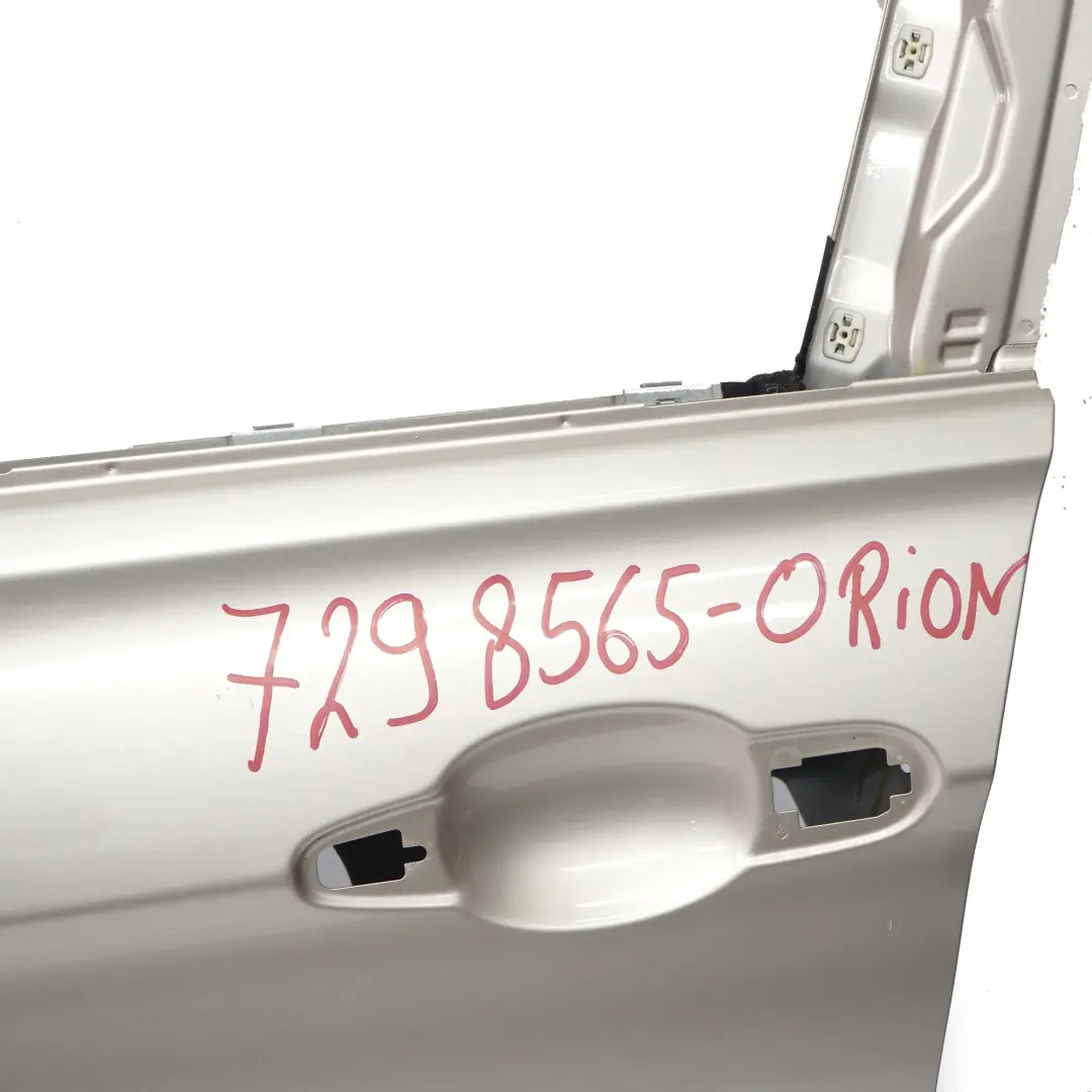 BMW F30 F31 Front Left Door N/S Orionsilber Orion Silver Metallic - A92 - SKU 7298565-ORION - Part number 7298565