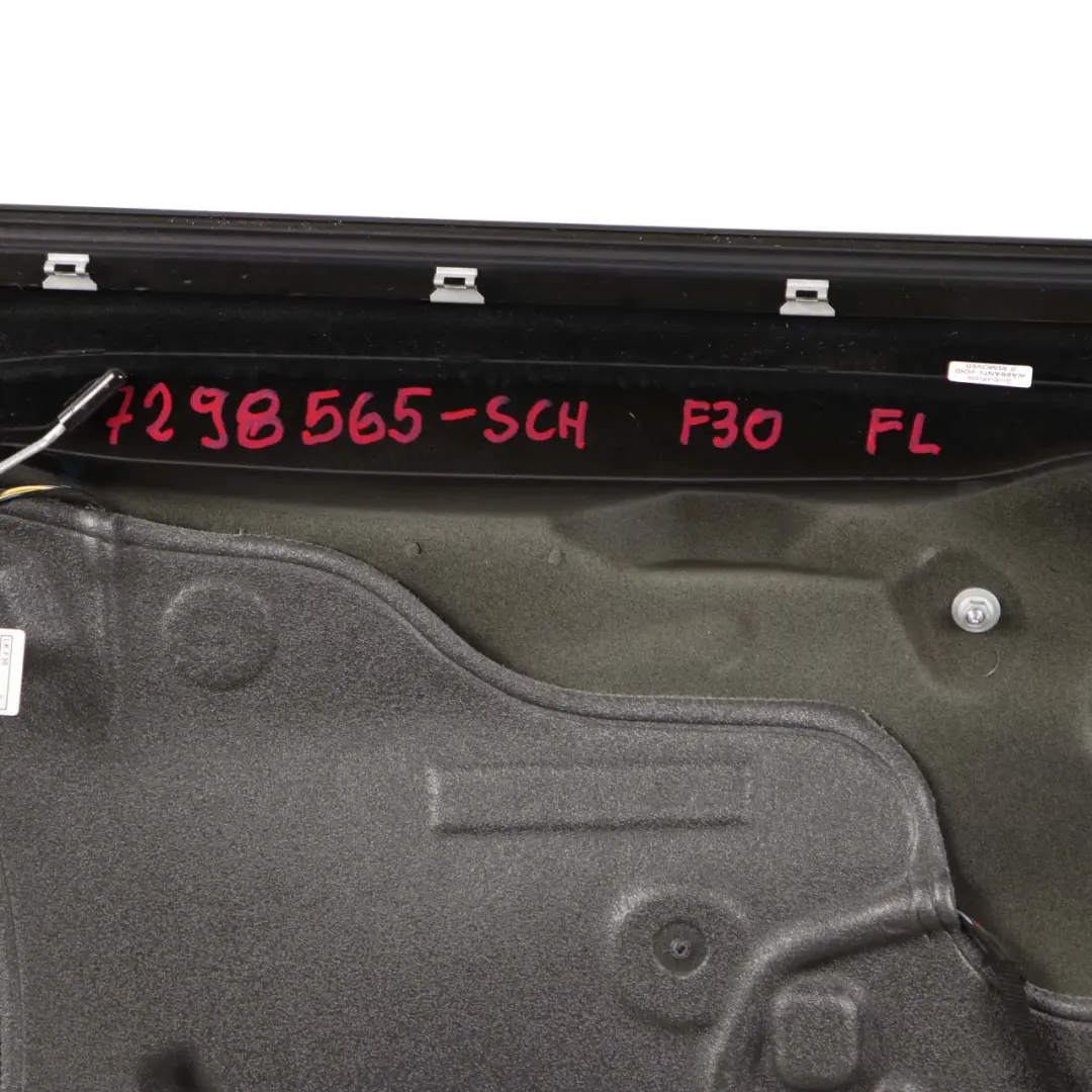 BMW 3 Series F30 F31 Front Left Door N/S Schwarz 2 Black - 668 - SKU 7298565-SCH - Part number 7298565