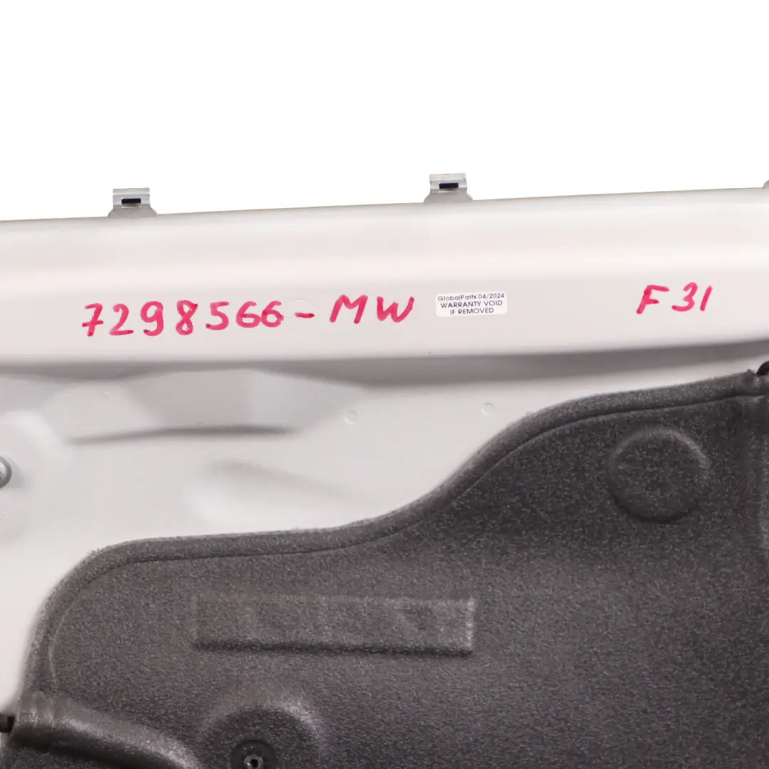 Door Front Right O/S BMW F30 F31 Mineralweiss Mineral White - A96 to with Part number 7298566 Door Front Right O/S BMW F30 F31 Mineralweiss Mineral White - A96 - SKU 7298566-MW - Part number 7298566