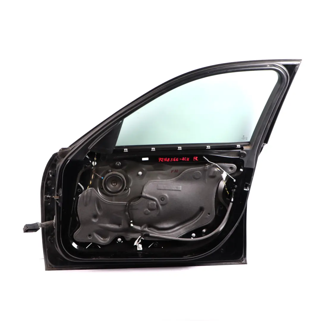 BMW F30 F31 Front Right Door O/S Schwarz 2 Black - 668 - SKU 7298566-SCH - Part number 7298566