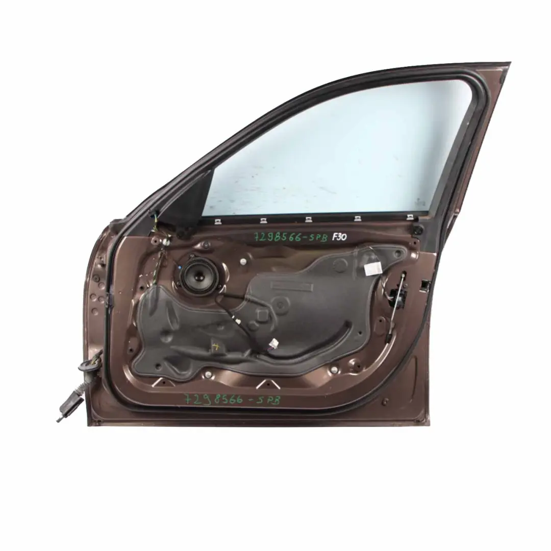 Door Front Right O/S BMW F30 F31 Sparkling Bronze Metallic - B06 to with Part number 7298566 Door Front Right O/S BMW F30 F31 Sparkling Bronze Metallic - B06 - SKU 7298566-SPB - Part number 7298566