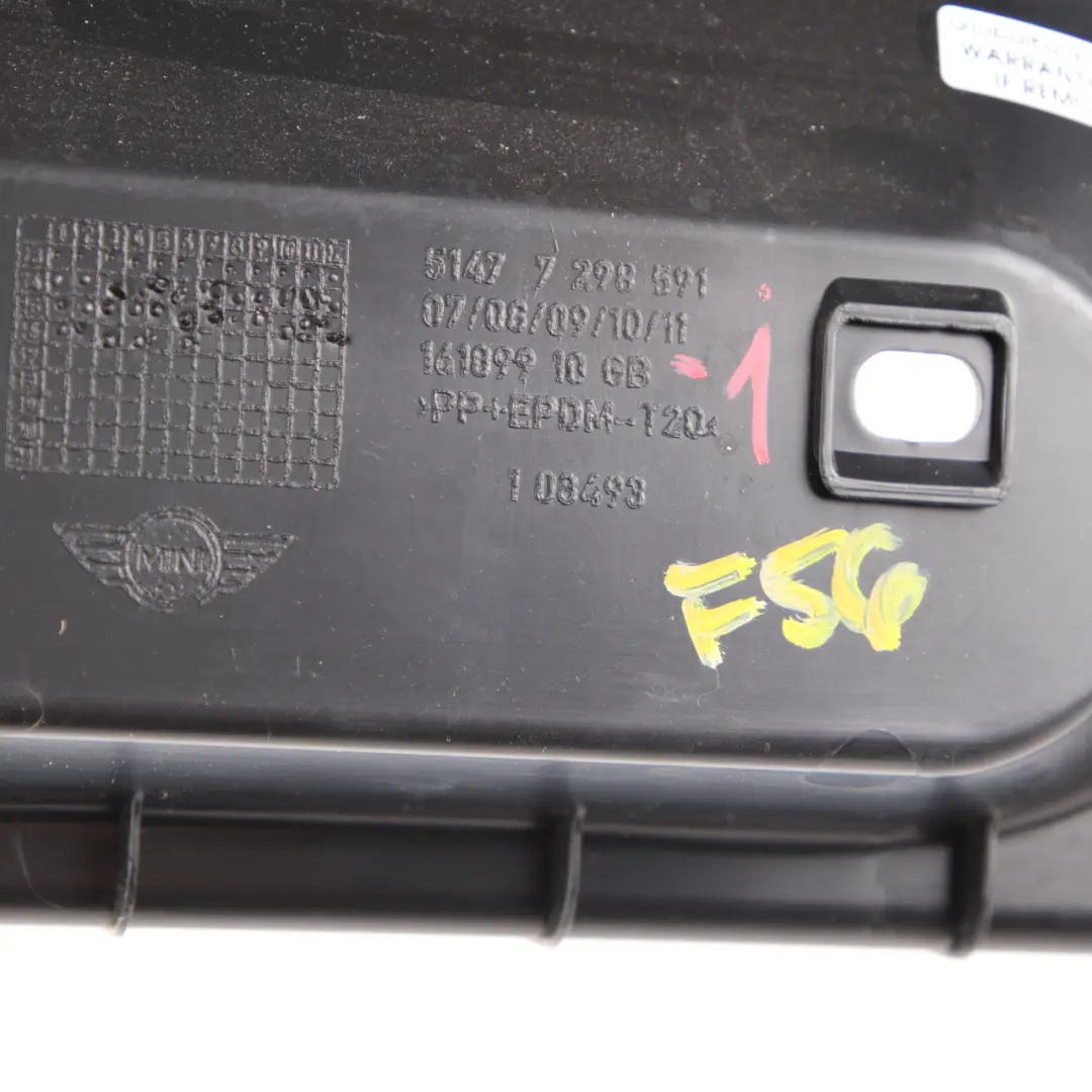 Loading Sill Cover Compartment Trim to MINI Cooper F55 F56 with Part number 7298591 MINI Cooper F55 F56 Loading Sill Cover Compartment Trim - SKU 7298591-1 - Part number 7298591