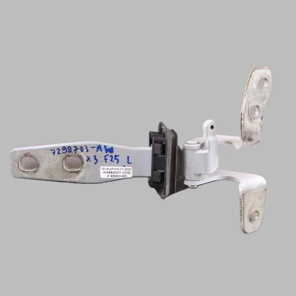 BMW X3 F25 Bisagra maletero Portón trasero izquierdo Alpine White - 300 - SKU 7298703-AW - Número de pieza 7298703
