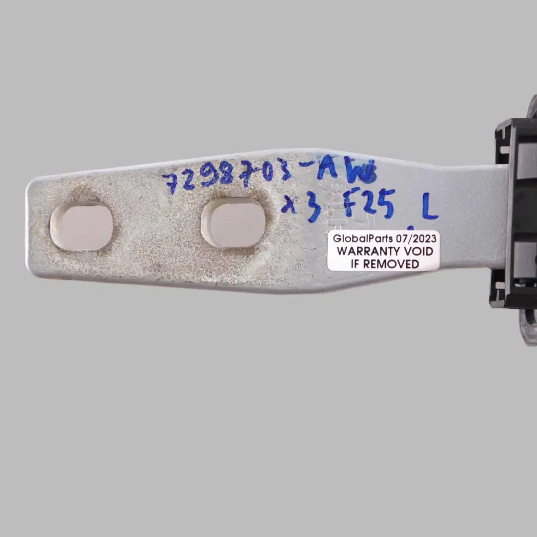 BMW X3 F25 Zawias Pokrywa Klapy Bagażnika Lewy Alpine White - 300 - SKU 7298703-AW - Numer Części 7298703
