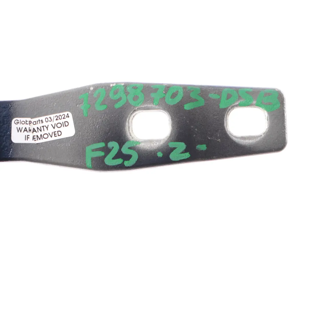 Boot Hinge Trunk Lid Tailgate Left N/S Tiefseeblau - A76 to BMW X3 F25 with Part number 7298703 BMW X3 F25 Boot Hinge Trunk Lid Tailgate Left N/S Tiefseeblau - A76 - SKU 7298703-DSB - Part number 7298703