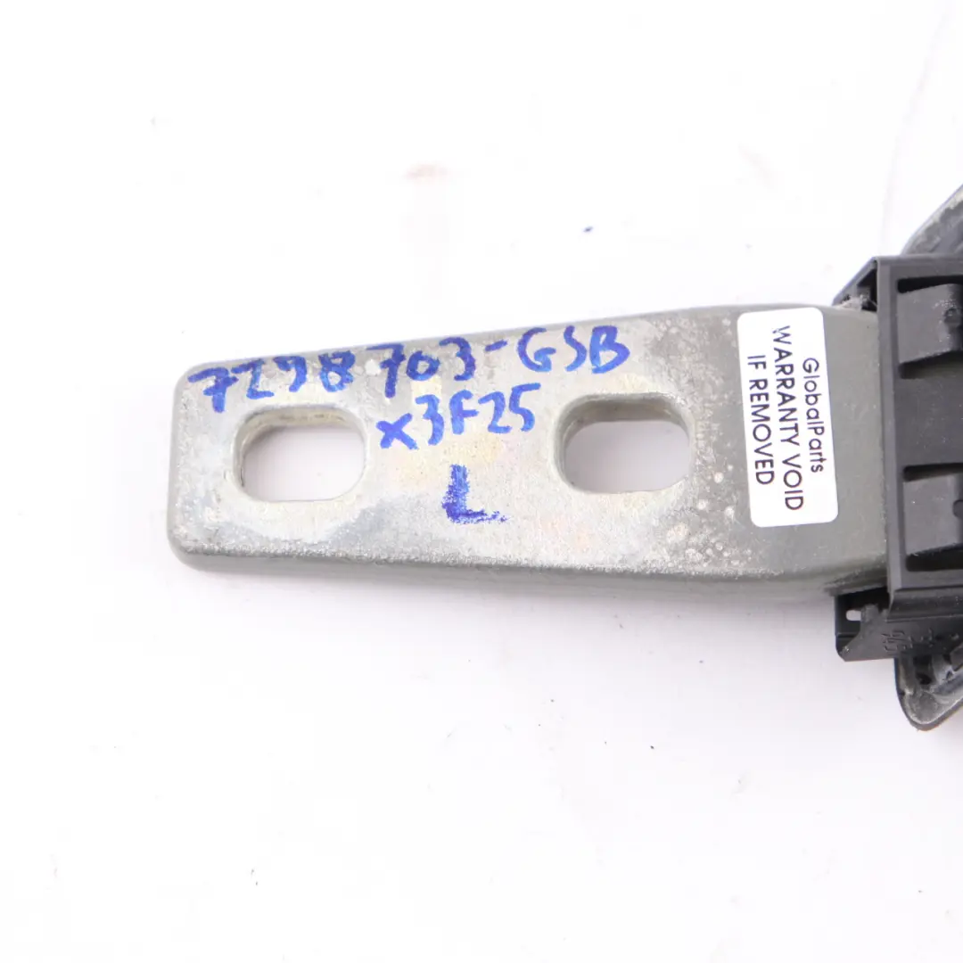 BMW X3 F25 Lewy Zawias Klapy Bagażnika Glacier Silver - A83 - SKU 7298703-GSB - Numer Części 7298703