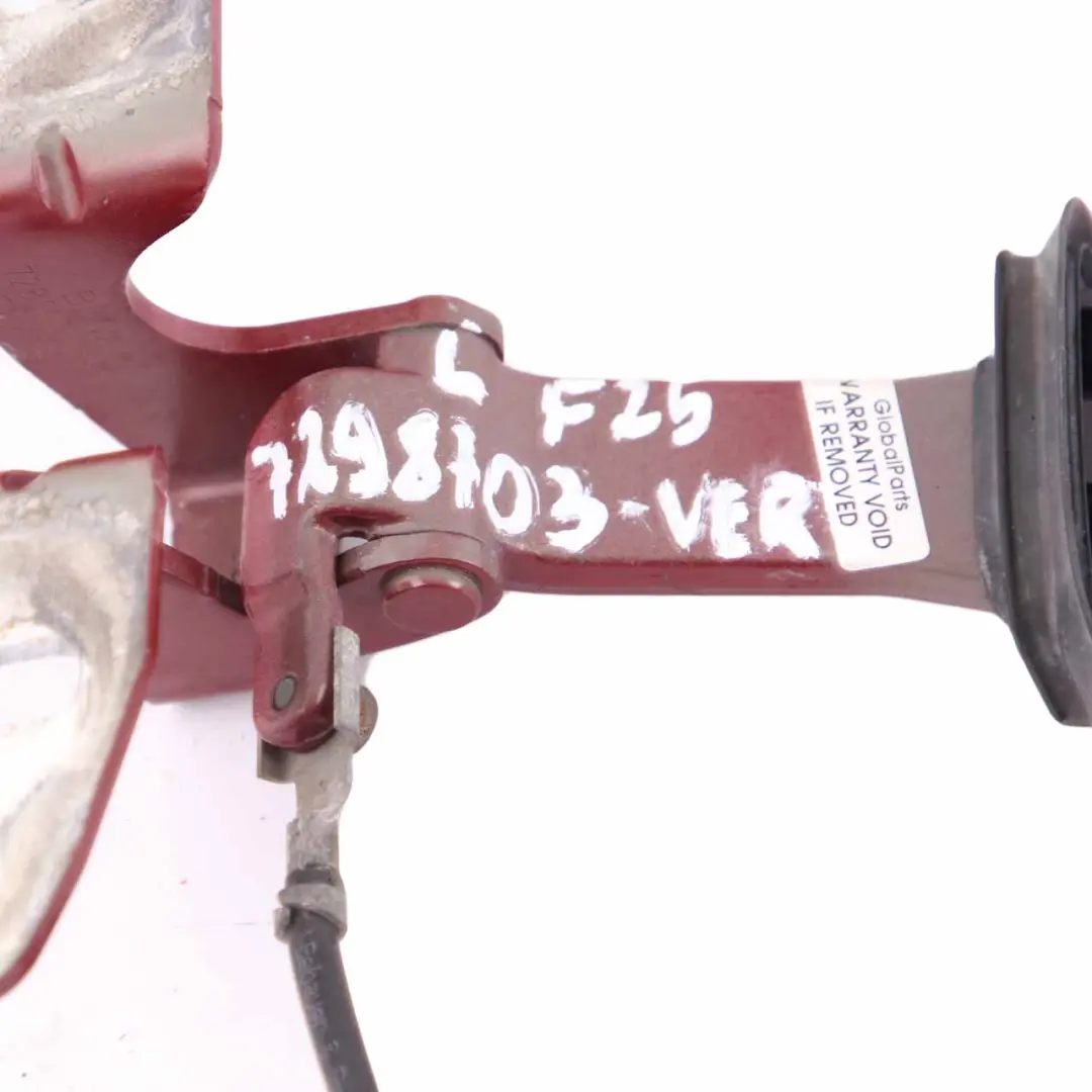 Boot Hinge Trunk Lid Tailgate Left N/S Vermillionrot Red A82 to BMW X3 F25 with Part number 7298703 BMW X3 F25 Boot Hinge Trunk Lid Tailgate Left N/S Vermillionrot Red A82 - SKU 7298703-VER - Part number 7298703