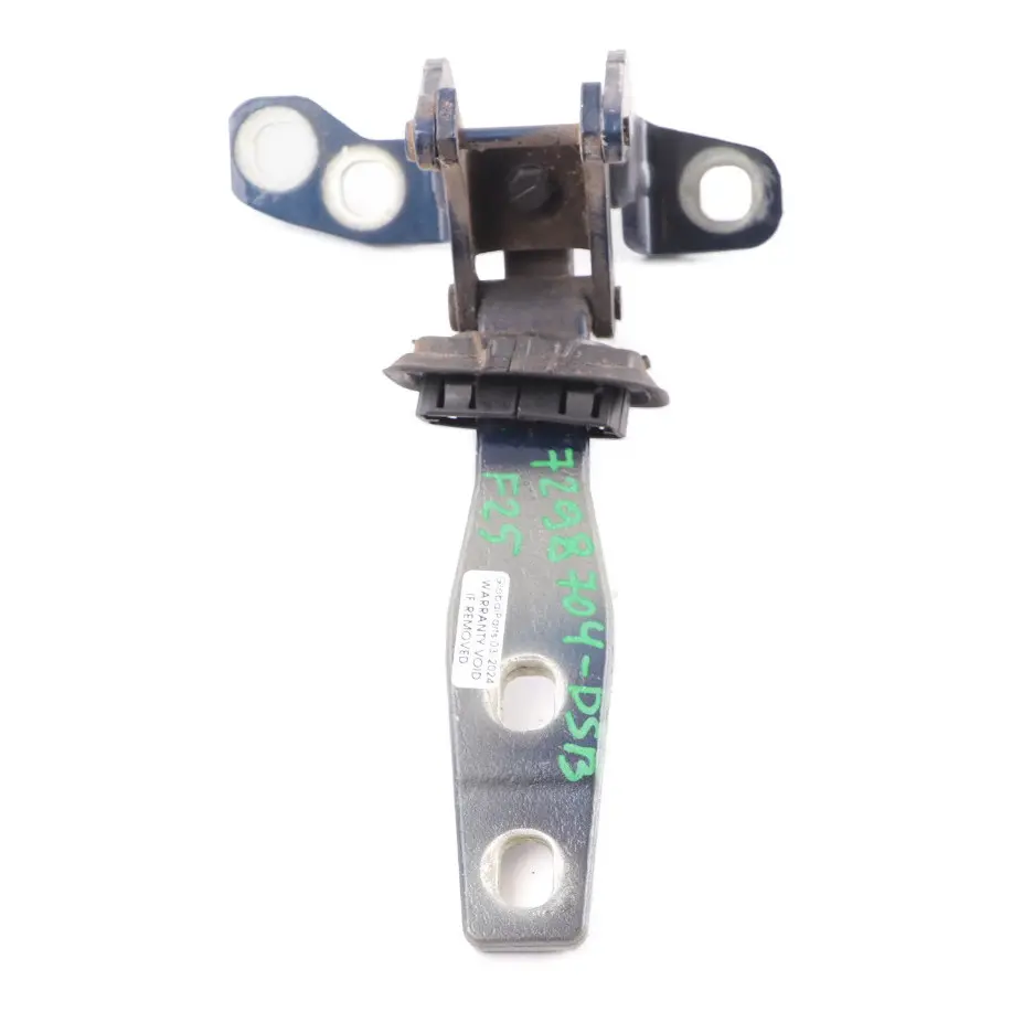 Boot Hinge Trunk Lid Tailgate Right O/S Tiefseeblau - A76 to BMW X3 F25 with Part number 7298704 BMW X3 F25 Boot Hinge Trunk Lid Tailgate Right O/S Tiefseeblau - A76 - SKU 7298704-DSB - Part number 7298704