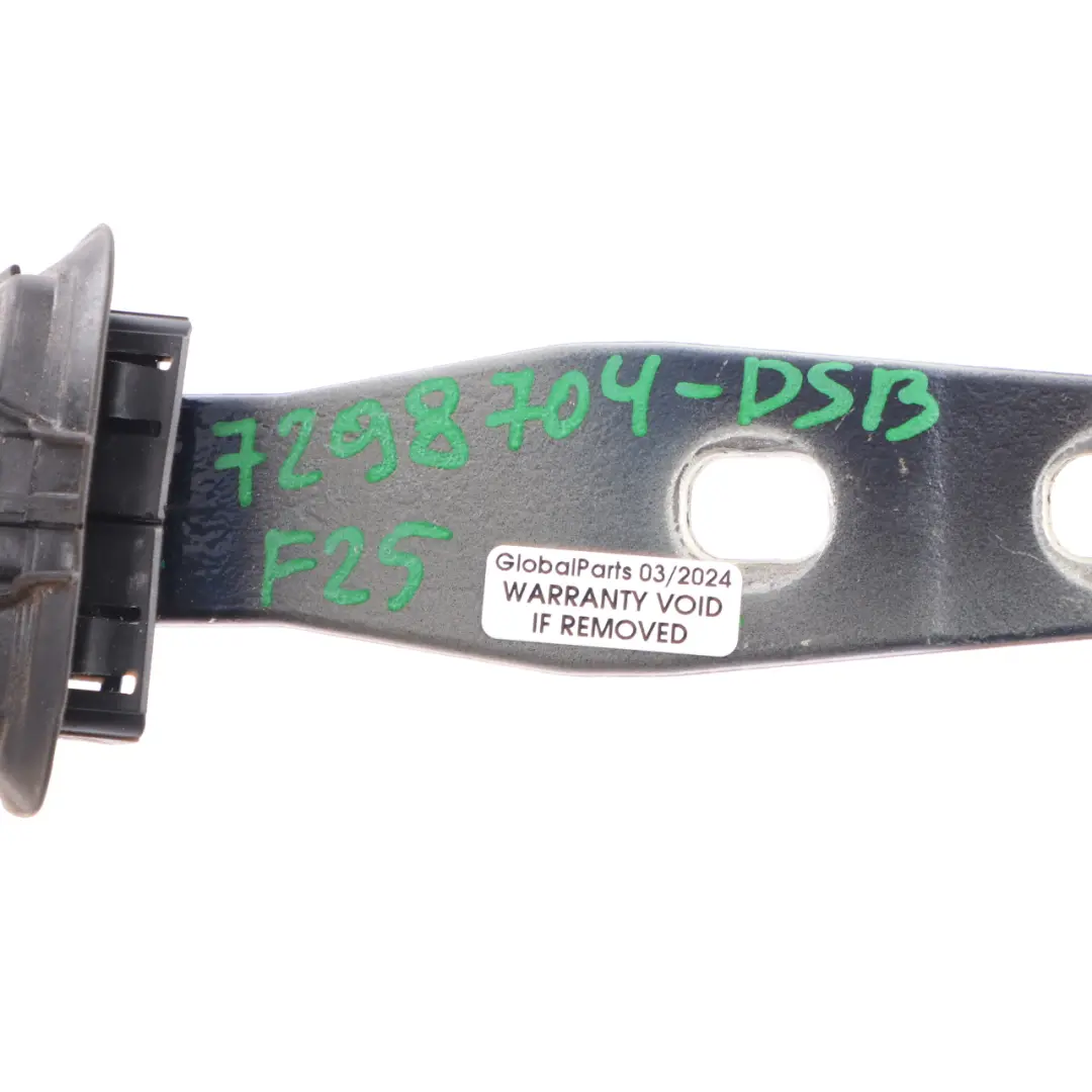 Boot Hinge Trunk Lid Tailgate Right O/S Tiefseeblau - A76 to BMW X3 F25 with Part number 7298704 BMW X3 F25 Boot Hinge Trunk Lid Tailgate Right O/S Tiefseeblau - A76 - SKU 7298704-DSB - Part number 7298704