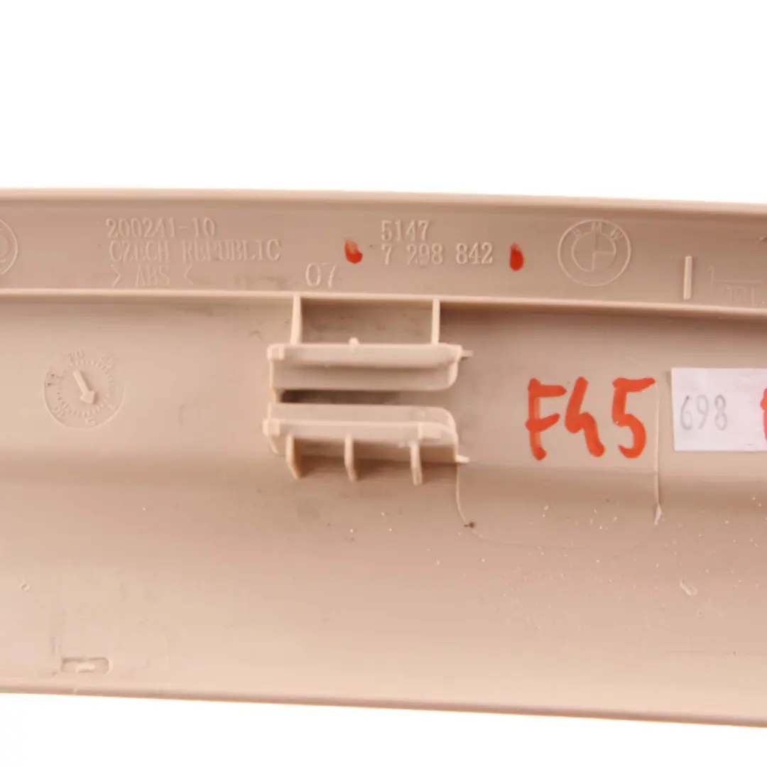 Door Entrance Cover BMW F45 Right O/S Inner Trim Strip Canberra Beige to with Part number 7298842 Door Entrance Cover BMW F45 Right O/S Inner Trim Strip Canberra Beige - SKU 7298842 - Part number 7298842