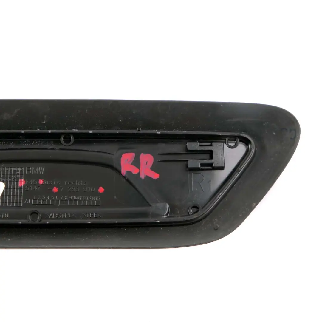 Plaque de seuil de porte arrière droite pour BMW 2 F45 Active Tourer à propos du numéro de pièce 7298910 BMW 2 F45 Active Tourer Plaque de seuil de porte arrière droite - SKU 7298910 - Numéro de pièce 7298910