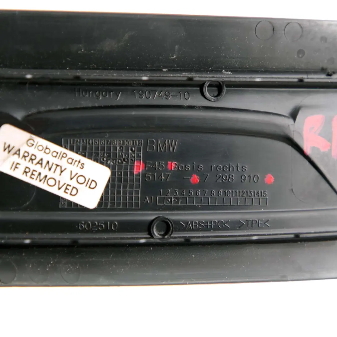 BMW 2 F45 Active Tourer Rear Right Entrance Door Cover Trim Sill Strip - SKU 7298910 - Part number 7298910