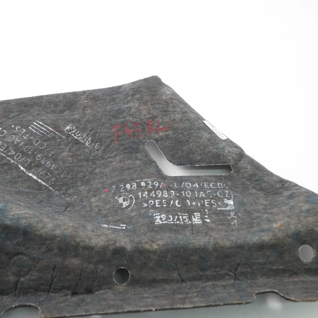 Pannello isolante per passaruota posteriore sinistro per BMW F45 con numero di parte 7298929 BMW F45 Pannello isolante per passaruota posteriore sinistro - SKU 7298929 - Numero di parte 7298929