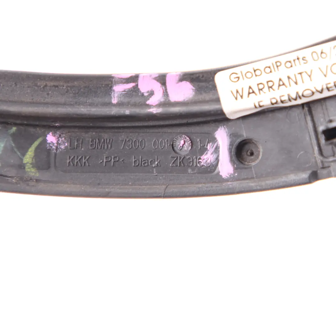 Roof Moulding Left N/S Side Trim Cover Strip Black to Mini Cooper One F56 with Part number 7300001 Mini Cooper One F56 Roof Moulding Left N/S Side Trim Cover Strip Black - SKU 7300001-1 - Part number 7300001