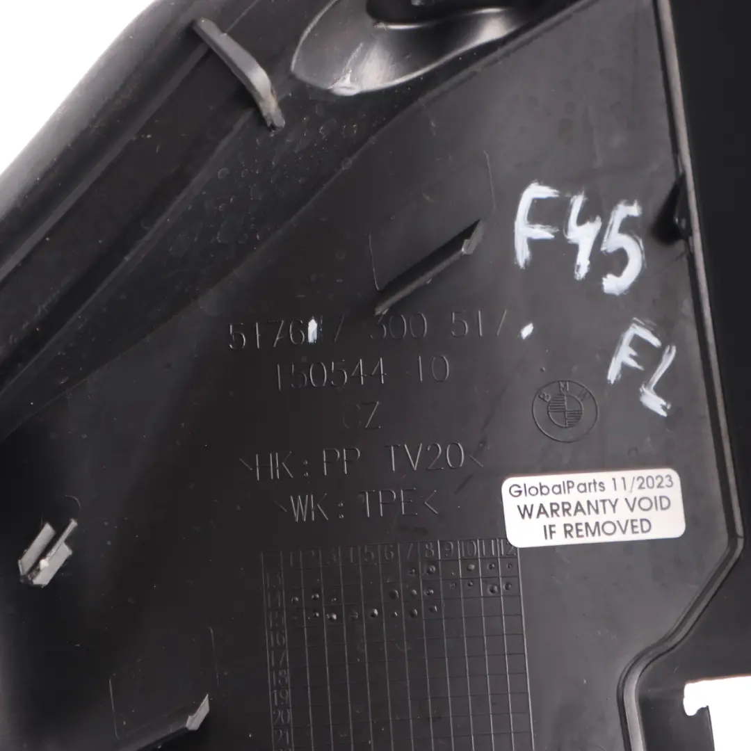 Fender Seal BMW F45 Front Left N/S Wing Panel Sealing Cover Bracket to with Part number 7300517 Fender Seal BMW F45 Front Left N/S Wing Panel Sealing Cover Bracket - SKU 7300517 - Part number 7300517