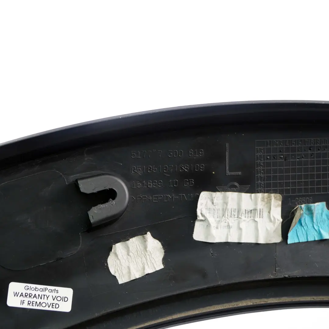 Mini Cooper F55 F56 F57 Cache Passage Roue Avant Gauche Noir - SKU 7300819 - Numéro de pièce 7300819