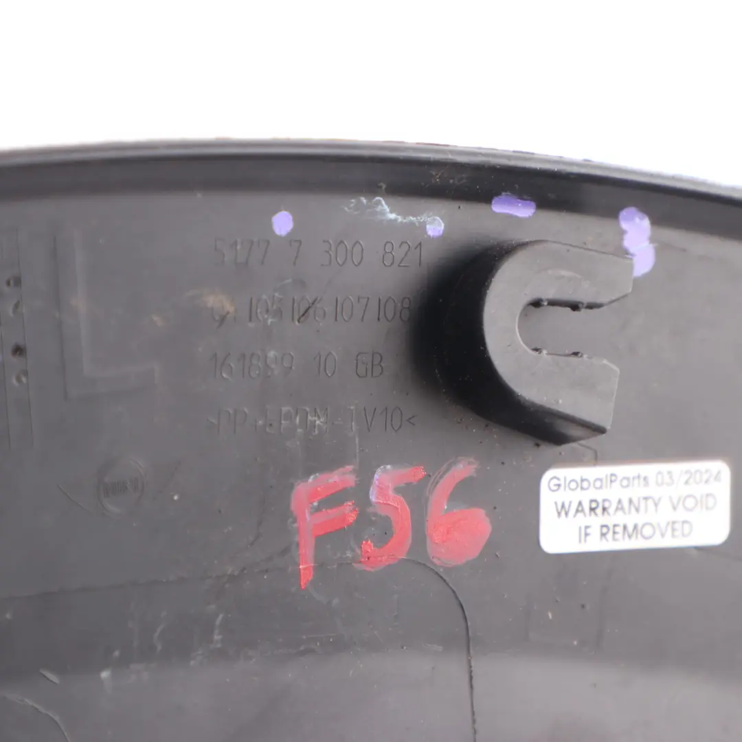 Arch Mini Cooper One F56 F57 Rear Left N/S Trim Cover Moulding to Wheel with Part number 7300821 Wheel Arch Mini Cooper One F56 F57 Rear Left N/S Trim Cover Moulding - SKU 7300821-3 - Part number 7300821