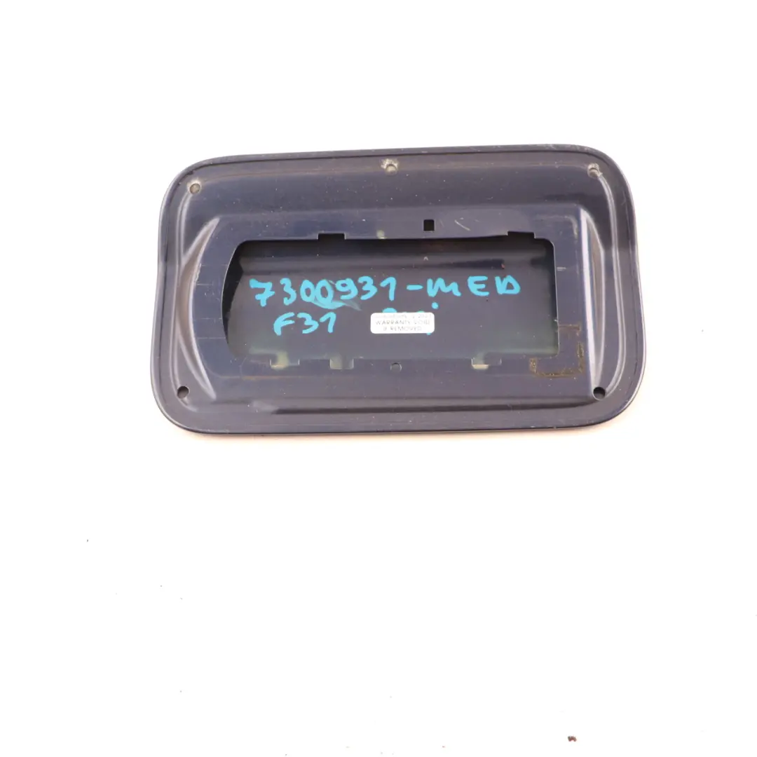 BMW F31 Tapa Cubierta Combustible Azul Mediterráneo Metálico C10 - SKU 7300931-MED - Número de pieza 7300931