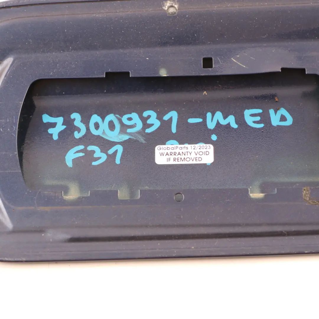 BMW F31 Fuel Filler Fill In Flap Cover Cap Mediterran Blue Metallic C10 - SKU 7300931-MED - Part number 7300931