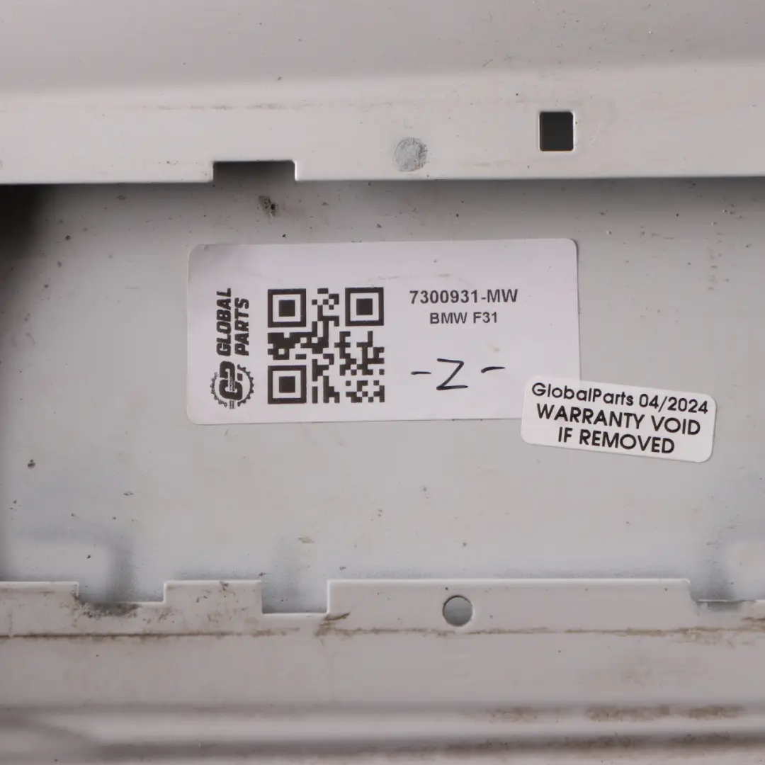 BMW F31 Bouchon De Trappe À Carburant Blanc Minéral - A96 - SKU 7300931-MW - Numéro de pièce 7300931