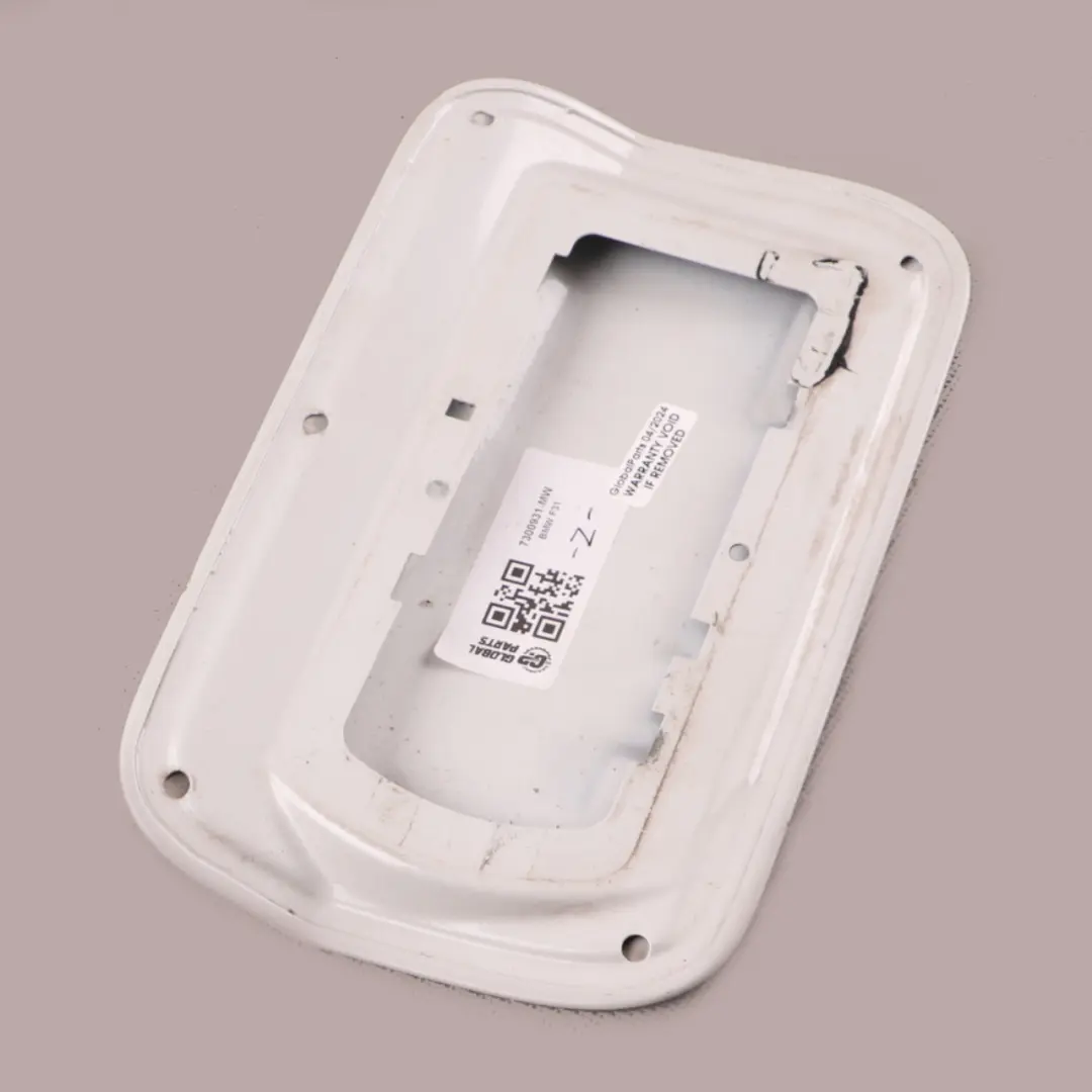 BMW F31 Fuel Filler Fill In Flap Cover Cap Mineral White - A96 - SKU 7300931-MW - Part number 7300931