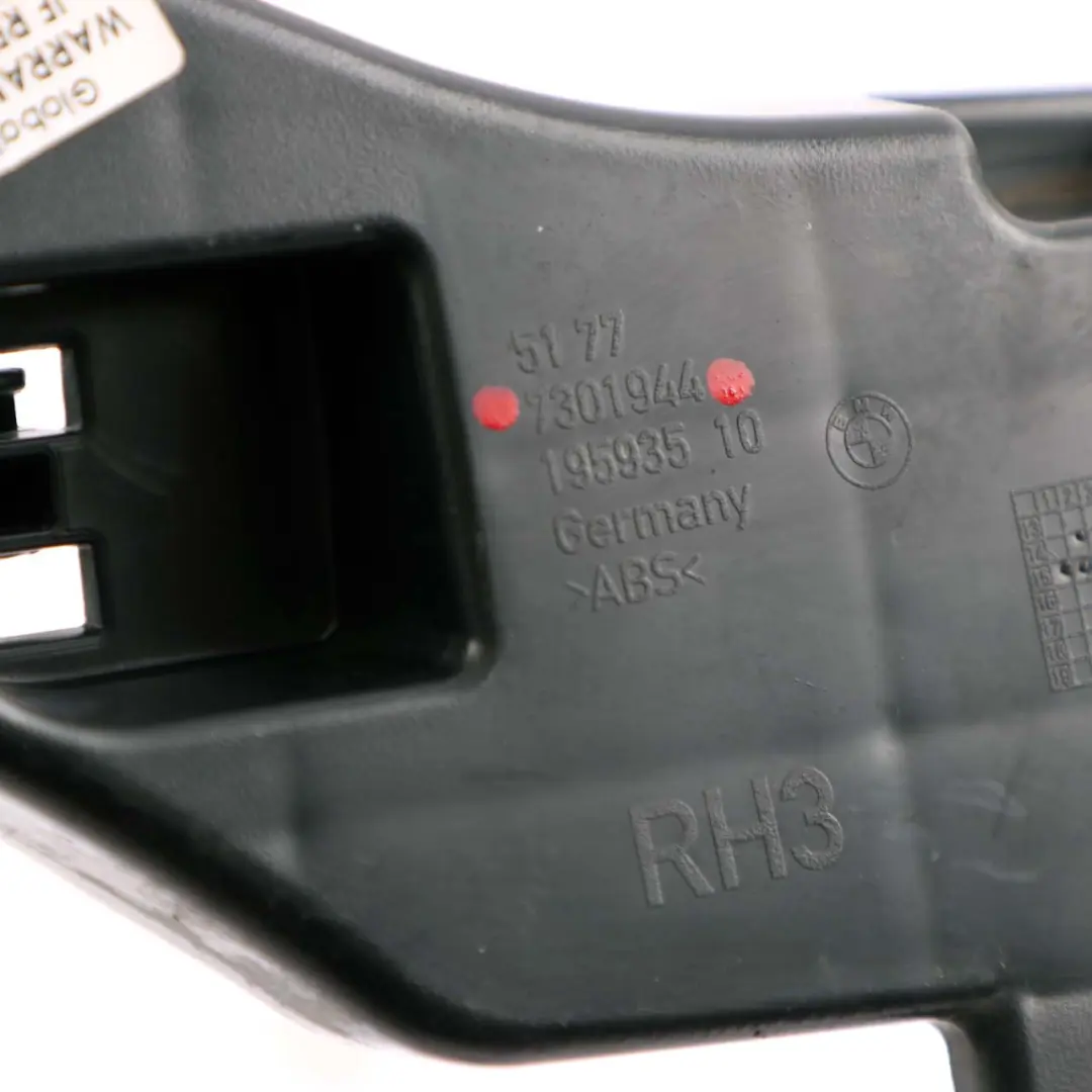 Panneau d'habillage de bas de caisse droit Support de plaque arrière pour BMW F45 F46 à propos du numéro de pièce 7301944 BMW F45 F46 Panneau d'habillage de bas de caisse droit Support de plaque arrière - SKU 7301944 - Numéro de pièce 7301944