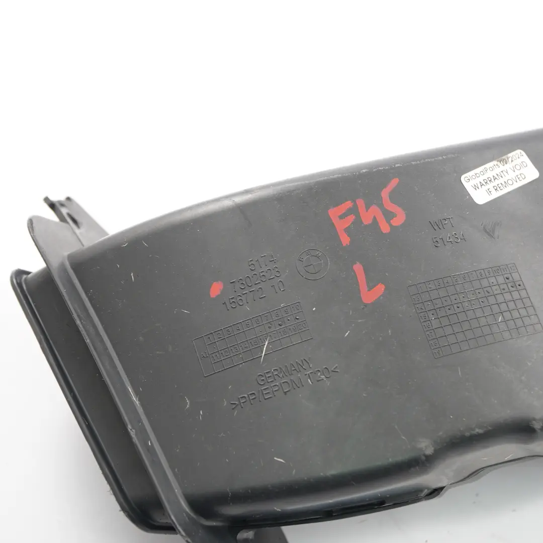 Freno Delantero Conducto de Aire Izquierdo Chanel Tubo para BMW F45 con número de pieza 7302523 BMW F45 Freno Delantero Conducto de Aire Izquierdo Chanel Tubo - SKU 7302523 - Número de pieza 7302523