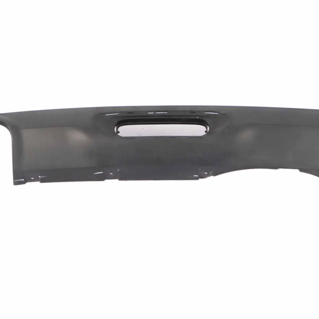 Bumper Lower Spoiler Centre Diffuser Black Band to Mini F56 F57 Rear with Part number 7302548 Mini F56 F57 Rear Bumper Lower Spoiler Centre Diffuser Black Band - SKU 7302548 - Part number 7302548