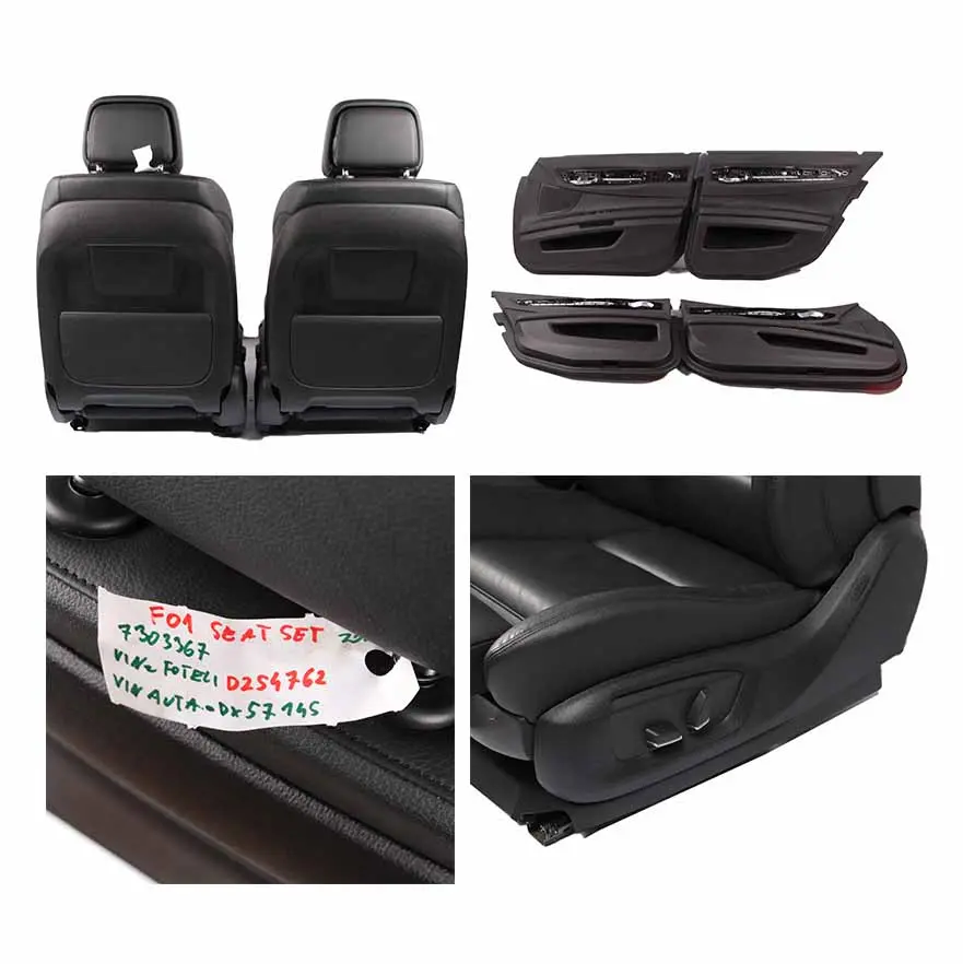 Leather Seats BMW F01 LCI Memory Heated M Sport Black Interior Door Cards to with Part number 7303367 Leather Seats BMW F01 LCI Memory Heated M Sport Black Interior Door Cards - SKU 7303367-1 - Part number 7303367