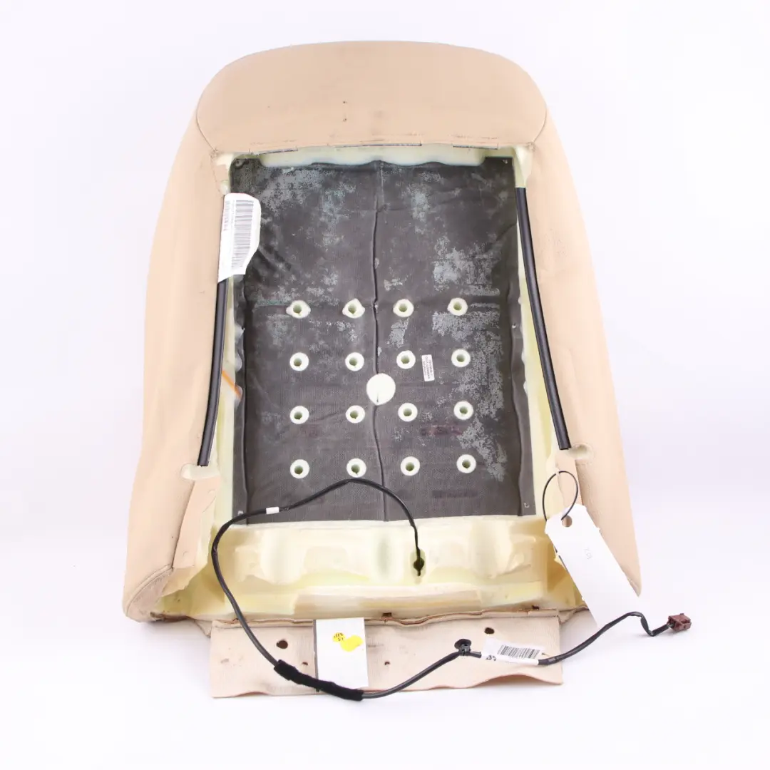 Backrest Front BMW F30 F31 Heated Left N/S Cover Leather Veneto Beige to Seat with Part number 7303713 Seat Backrest Front BMW F30 F31 Heated Left N/S Cover Leather Veneto Beige - SKU 7303713 - Part number 7303713