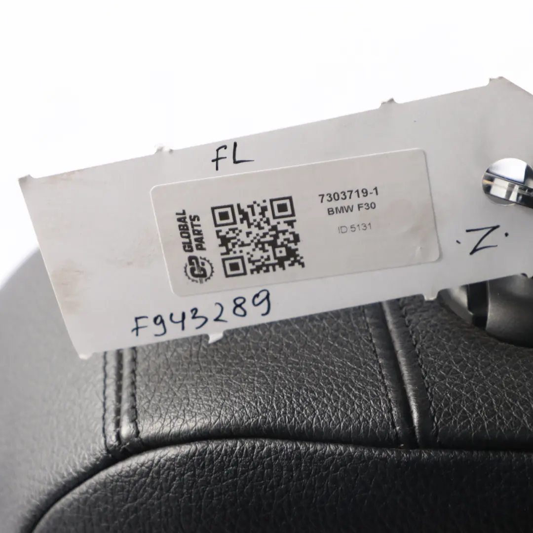 Vordersitz BMW F30 F31 Links Interieur Leder Dakota Schwarz Exklusive Naht  - SKU 7303719-1 - Teilenummer 7303719
