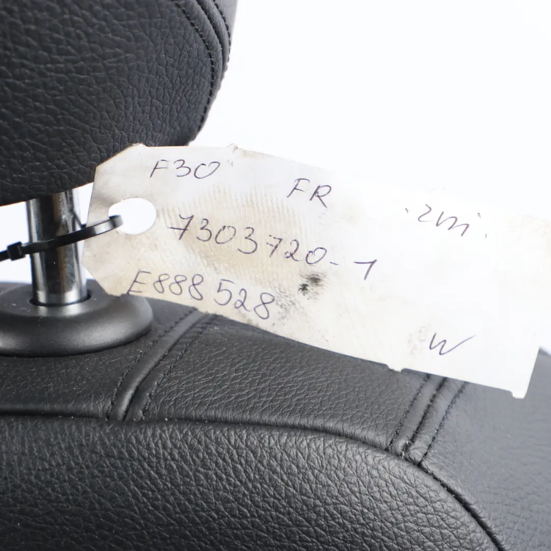 Front Seat BMW F30 F31 Right O/S Interior Leather Dakota Black Exclusive Seam  - SKU 7303720-1 - Part number 7303720