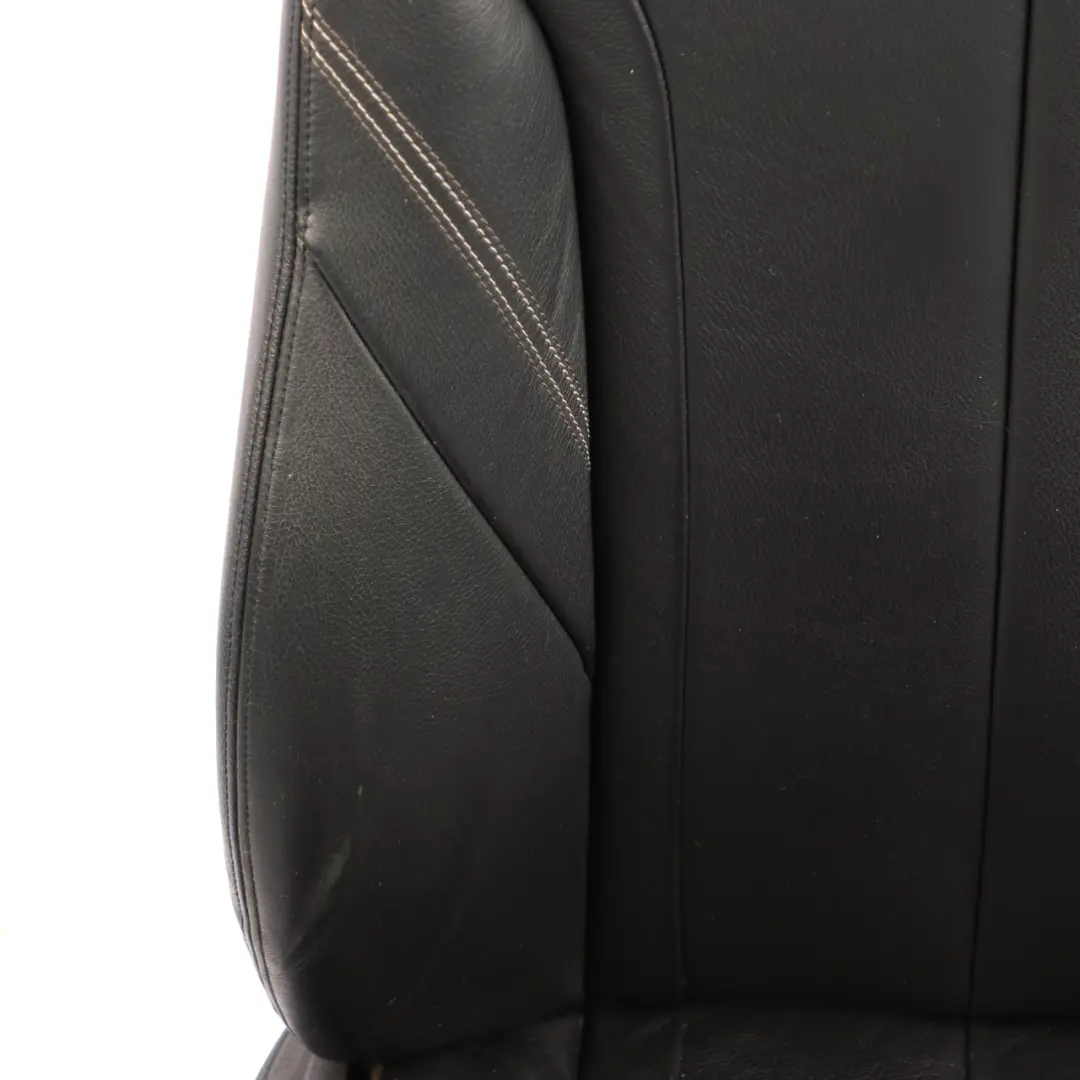 BMW F30 F31 Front Seat Interior Right O/S Leather Dakota Black Exclusive Seam - SKU 7303720-1 - Part number 7303720