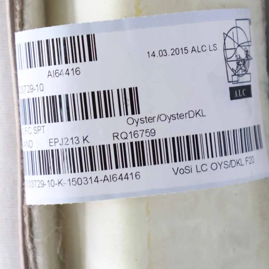 Coprisedile Anteriore Sinistro Destro Sedile Sportivo Pelle Oyster per BMW F20 F30 con numero di parte 7303729 BMW F20 F30 Coprisedile Anteriore Sinistro Destro Sedile Sportivo Pelle Oyster - SKU 7303729 - Numero di parte 7303729