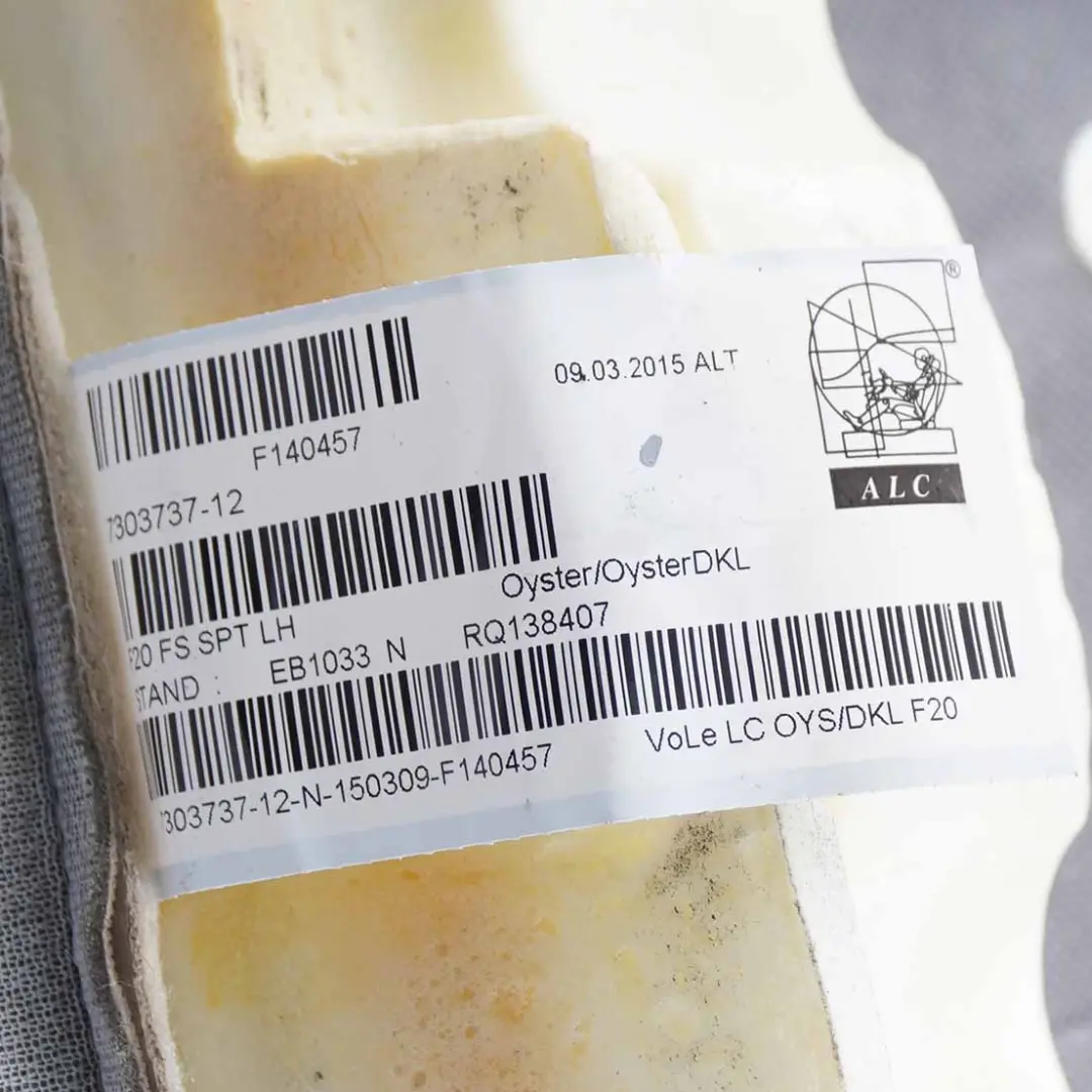 Backrest Cover BMW F31 F36 Front Left Sport N/S Leather Oyster to Seat with Part number 7303737 Seat Backrest Cover BMW F31 F36 Front Left Sport N/S Leather Oyster - SKU 7303737 - Part number 7303737