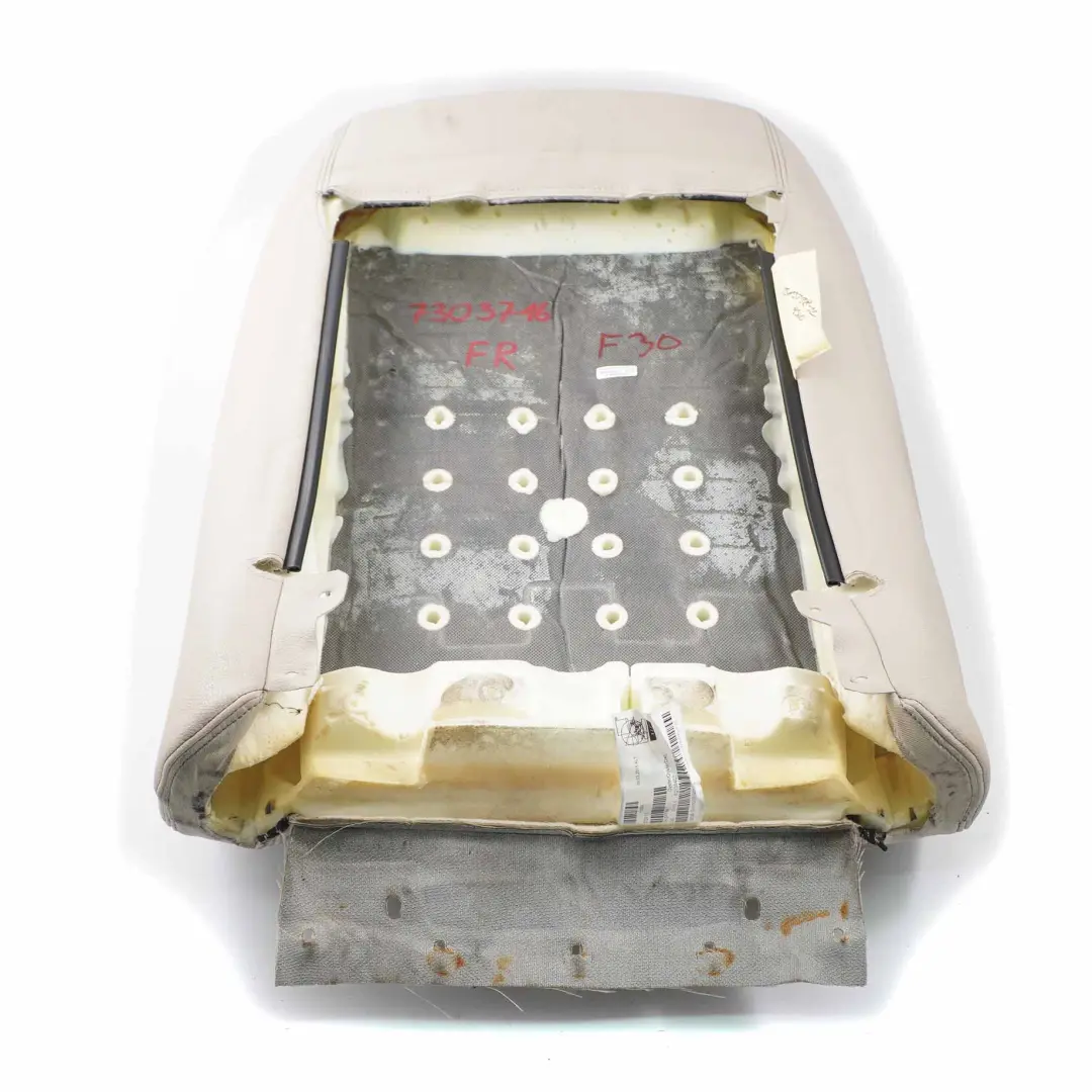 Funda Respaldo Asiento BMW F31 F36 Delantero Derecho Sport Cuero Oyster para con número de pieza 7303738 Funda Respaldo Asiento BMW F31 F36 Delantero Derecho Sport Cuero Oyster - SKU 7303738 - Número de pieza 7303738