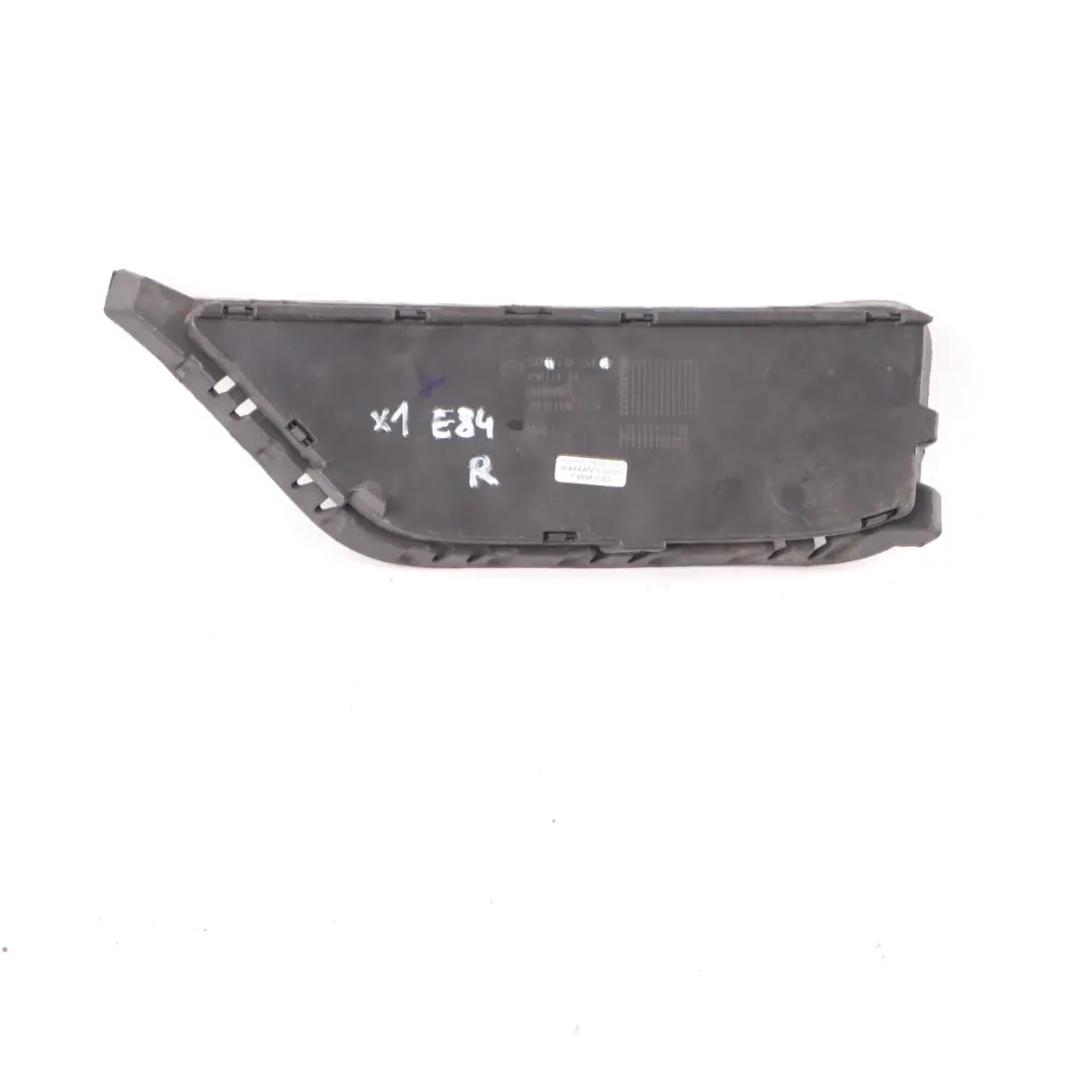 BMW X1 E84 Paragolpes Delantero Parte Inferior Rejilla Derecha Negro - SKU 7303754 - Número de pieza 7303754