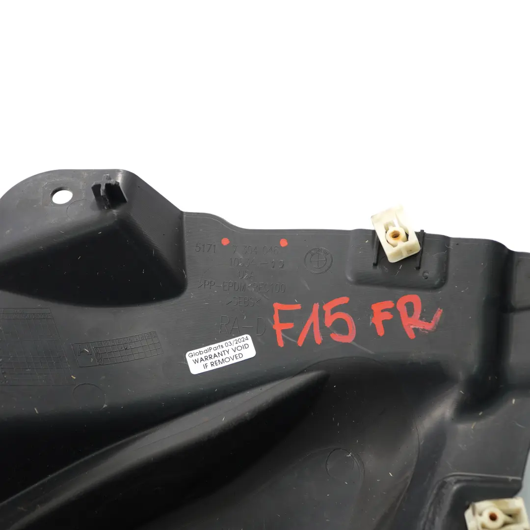 BMW X5 F15 Radkastenverkleidung vorne rechts Radabdeckung - SKU 7304046 - Teilenummer 7304046