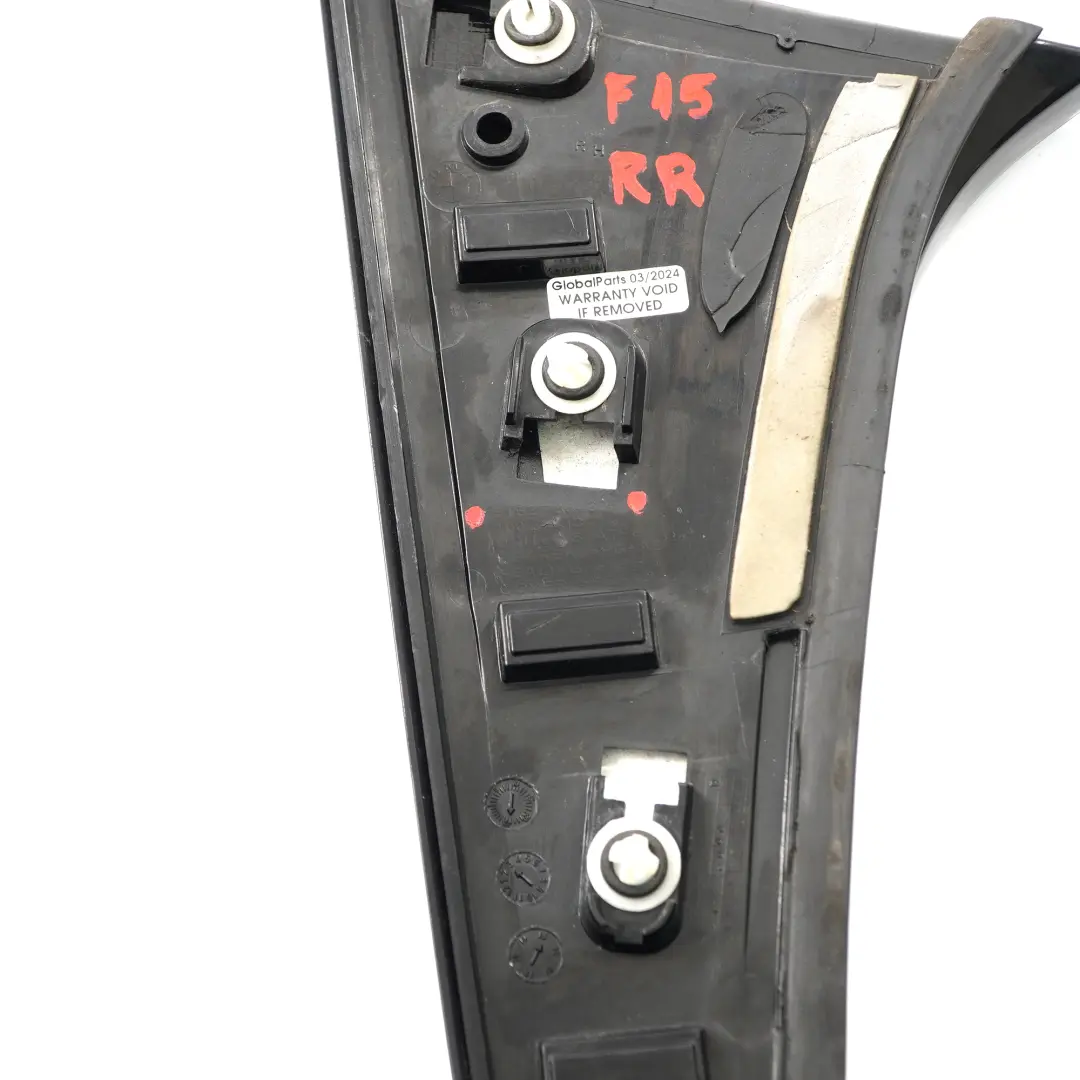 Heck klappe Seite Spoiler Panel hinten rechts schwarz für BMW X5 F15 mit Teilenummer 7304606 BMW X5 F15 Heck klappe Seite Spoiler Panel hinten rechts schwarz - SKU 7304606 - Teilenummer 7304606