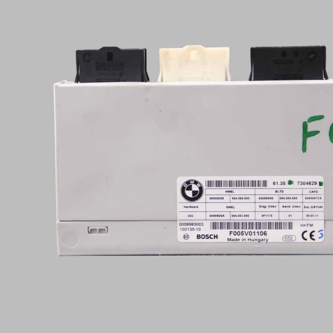 Module BMW F01 F10 Rear Boot Trunk Lid Control Unit ECU to Tailgate with Part number 7304629 Tailgate Module BMW F01 F10 Rear Boot Trunk Lid Control Unit ECU - SKU 7304629 - Part number 7304629