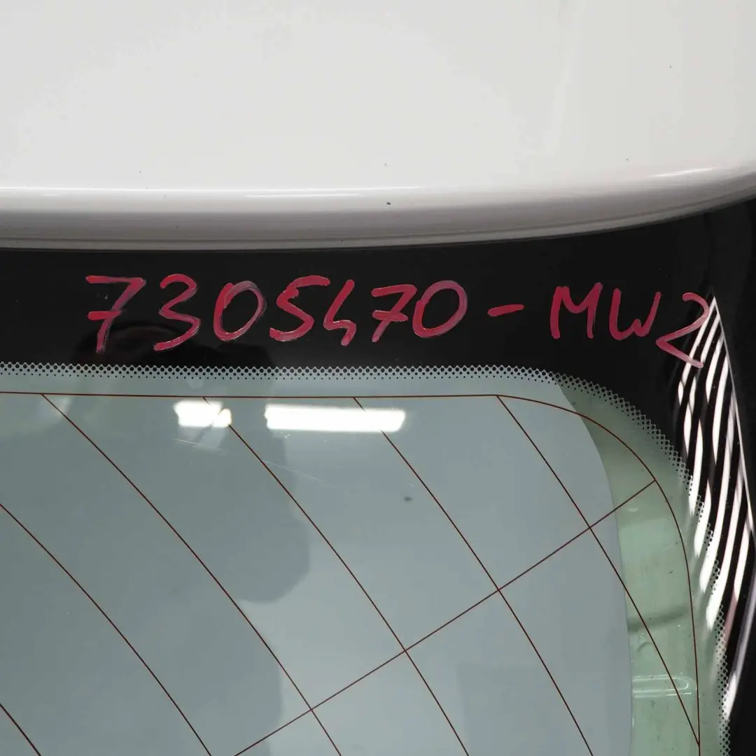 BMW F20 F21 Boot Trunk Lid Rear Tailgate Mineralweiss Mineral White - A96 - SKU 7305470-MW2 - Part number 7305470
