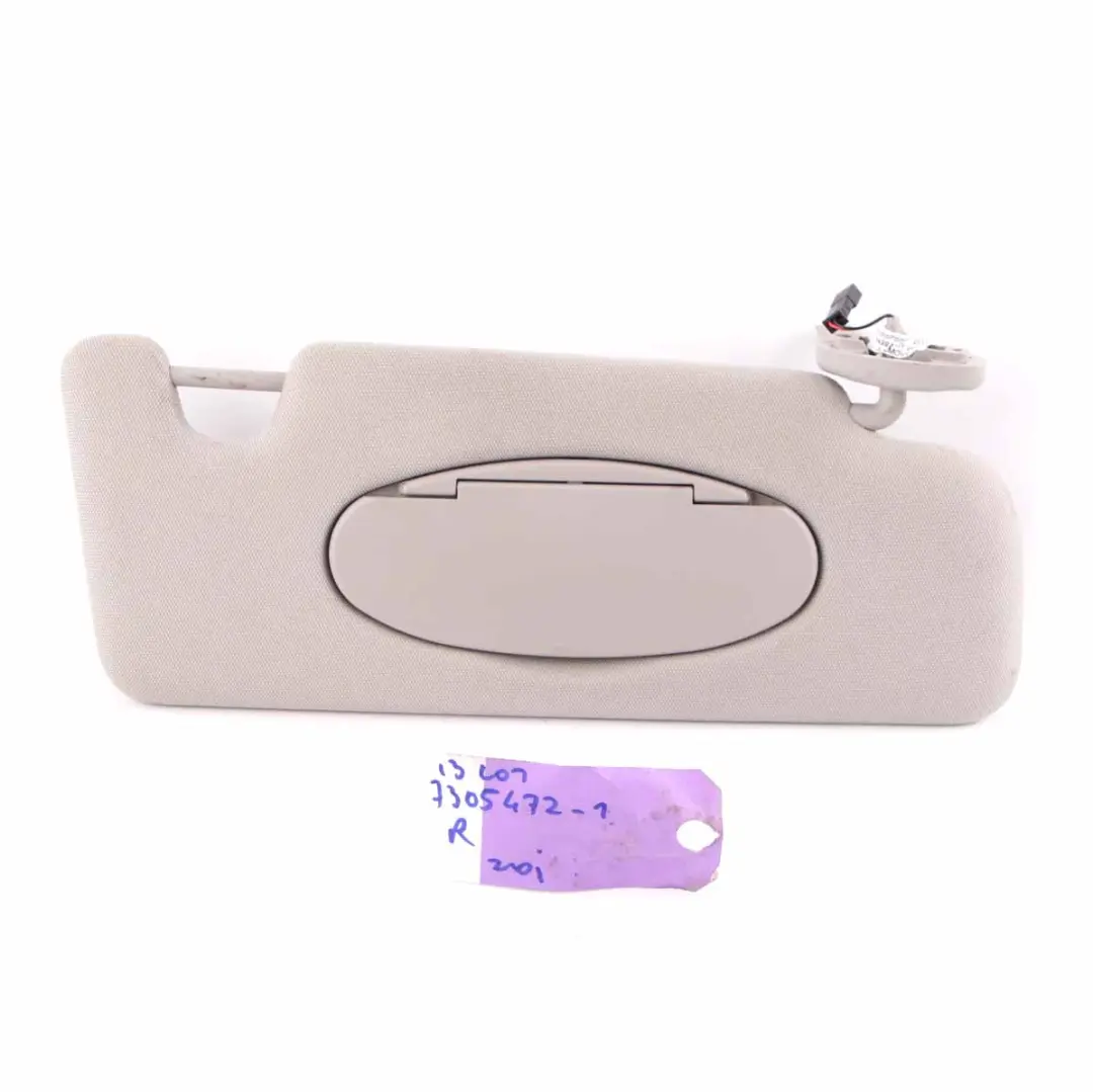 Sun Visor BMW i3 I01 Right O/S Illuminated Mirror Trim Panel Carumgrau to with Part number 7305472 Sun Visor BMW i3 I01 Right O/S Illuminated Mirror Trim Panel Carumgrau - SKU 7305472-1 - Part number 7305472