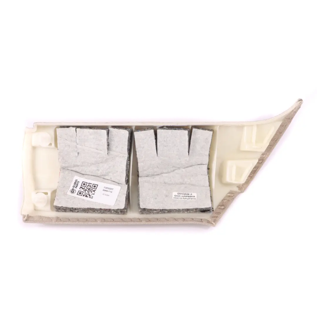 BMW F34 Couvercle pilier C supérieur gauche Colonne Garniture Oyster 7305508 - SKU 7305507 - Numéro de pièce 7305507